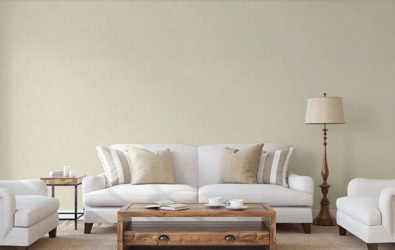 Beige Embossed Wallpaper – 3D Dimensional (3703-1)